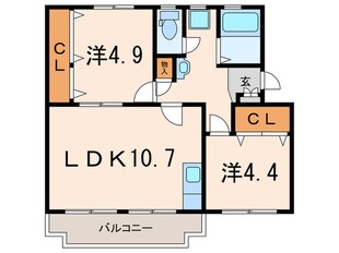 ロイヤルマンション１号棟の物件間取画像